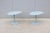 MCM Style Light Blue Organic Forms Side Tables Attributed to Morten Voss, a Pair For Sale - Image 11 of 18