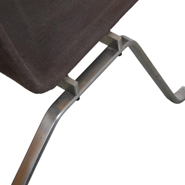 Pk-22 Lounge Chair in Dark Grey Canvas Fabric by Poul Kjærholm for Fritz Hansen, 2000s For Sale - Image 12 of 15