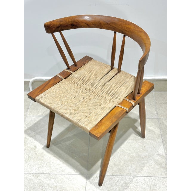 Seagrass Chairs by Georges Nakashima , 1960s, Set of 4, in Very Good conditions. Designed 1960 to 1969 This piece is...