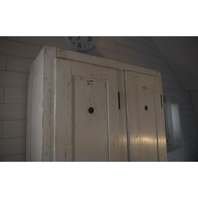 White Wooden Cabinet, 1950s For Sale - Image 13 of 16