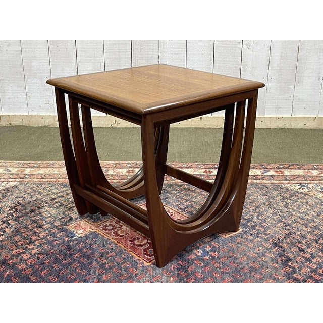 Astro Nesting Tables in Teak from G-Plan, 1970s, Set of 3 For Sale - Image 11 of 14