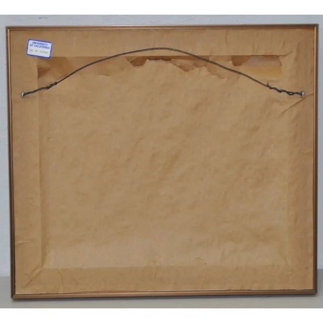 Paper 1970 Limited Edition Lithograph of a Young Couple by Aldo Luongo For Sale - Image 7 of 7