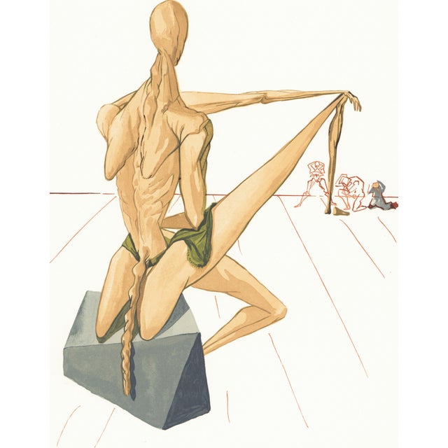 Original engraving from Salvador Dalí’s "The Divine Comedy" published by Editions d’Art Les Heures Claires, Paris, in...