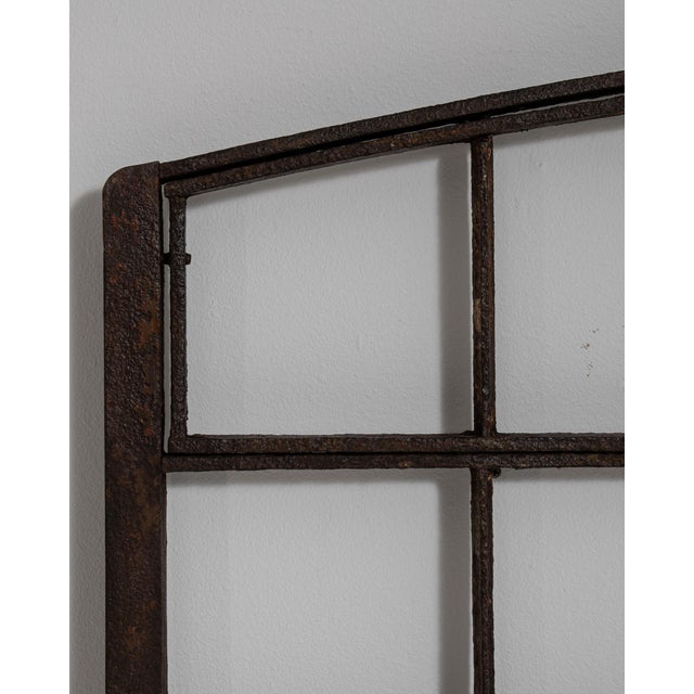 Early 20th Century Early 20th Century France Black Wrought Iron Window For Sale - Image 5 of 18
