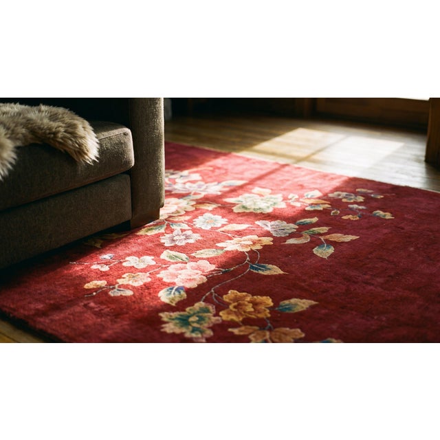 1920s Pair of Chinese Art Deco Carpets For Sale - Image 14 of 15