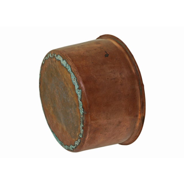 Antique Japanese Inlaid Wood Hibachi Brazier with Copper Liner Cachepot Meiji For Sale - Image 9 of 9