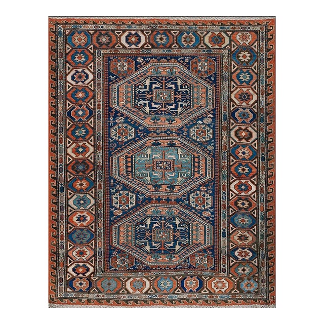 19th Century Caucasian Sumak Carpet For Sale