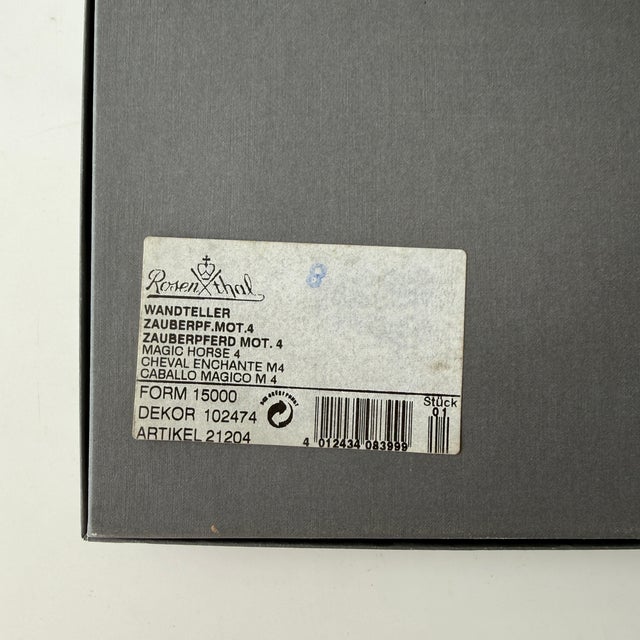 The Magic Horse Plate No. IV by Bjørn Wiinblad for Rosenthal, Germany, 1970s For Sale - Image 3 of 6