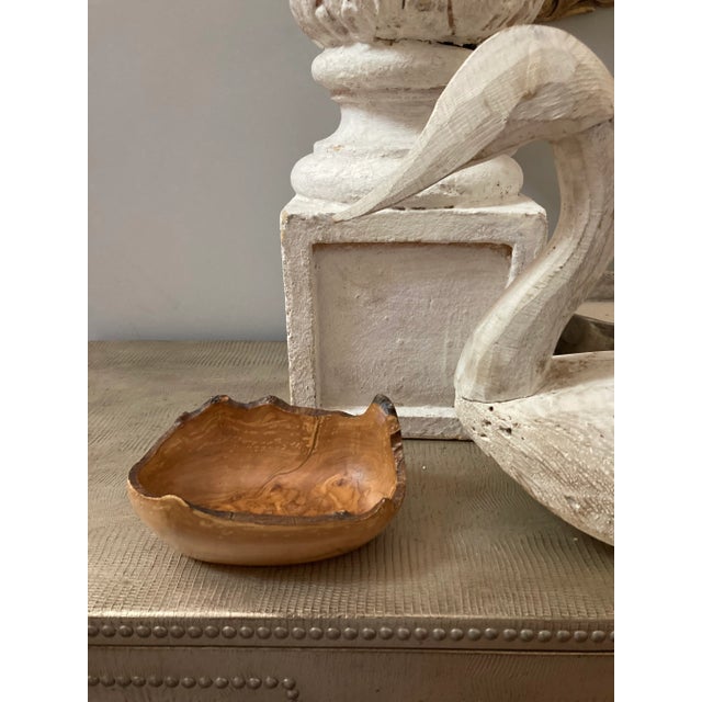 1960s Handcrafted Artisan Olive Wood Bowl For Sale In Charleston - Image 6 of 9