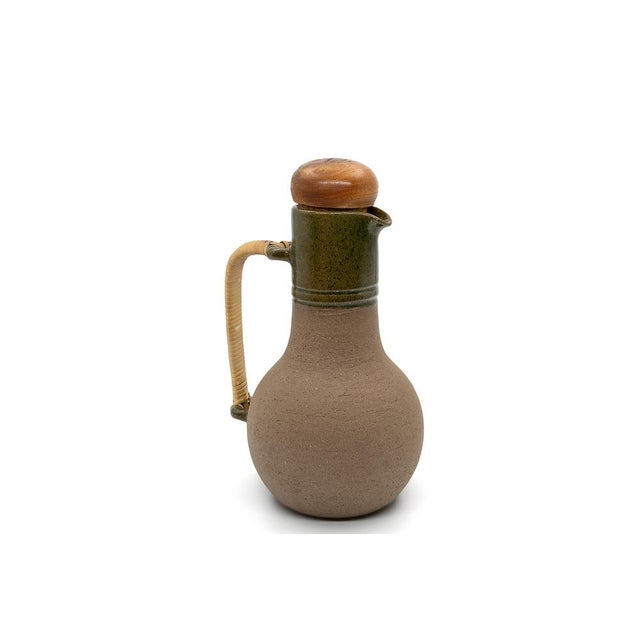 Wood Swedish Stoneware Jug by Sture G. Ohlsson, 1960s For Sale - Image 7 of 7