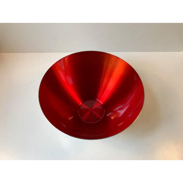 Mid-Century Bowl in Silver Plate & Enamel from DGS, 1950s For Sale - Image 6 of 10