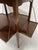 Brown Mahogany Serving Table with Marquetry Net Decoration For Sale - Image 8 of 11