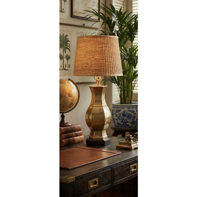 Frederick Cooper Frederick Cooper Brass Ginger Jar Lamp — Patinated Mid CenturyVintage Classic for Palm Beach Regency, Grandmillennial, Cottage Core - See Pics! For Sale - Image 4 of 9