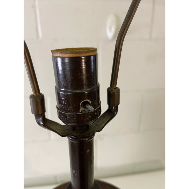 Farmhouse Vintage 1970s Pine & Rattan Table Lamp For Sale - Image 3 of 11