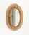 Mid-Century Rattan and Bamboo Oval Wall Mirror from Franco Albini, Italy, 1960s For Sale - Image 6 of 9