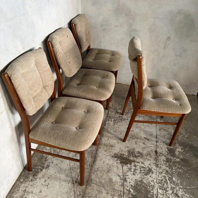 Nathan Teak Dining Chairs, Set of 4 For Sale - Image 6 of 7