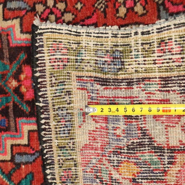 Red Middle Eastern Malayer Rug For Sale - Image 8 of 9