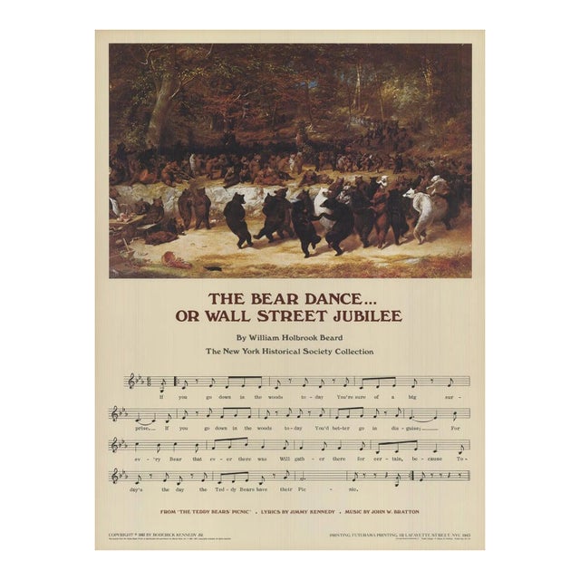 PAUL DAVIS The Bear Dance...Or Wall Street Jubilee II, 1983 For Sale