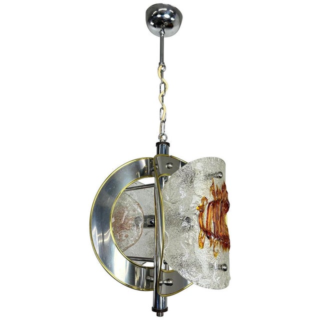 Mid-Century Modern Hanging Lamp attributed to Toni Zuccheri for VeArt, 1970s For Sale - Image 13 of 13