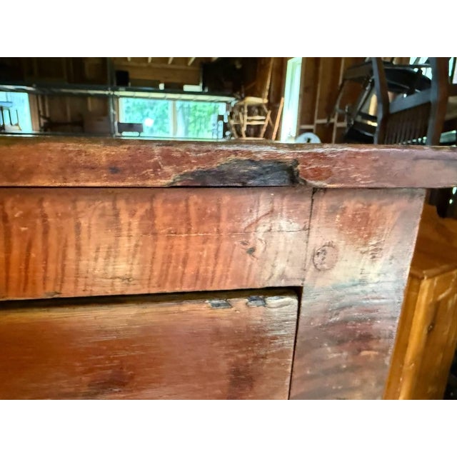 Antique Federal Style Burled Wood Tiger Maple Chest of Drawers For Sale - Image 4 of 18