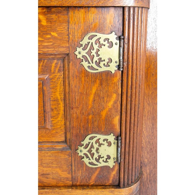 French Oak and Bronze Buffet, 1890s For Sale - Image 12 of 18