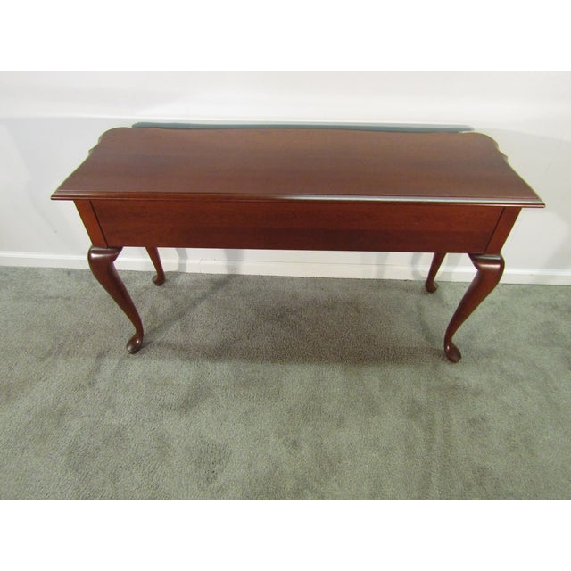 Wood Pennsylvania House Solid Cherry Console Table For Sale - Image 7 of 7