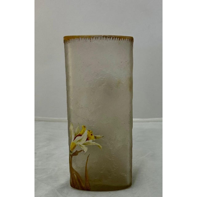 Transparent Early 20th Century Mont Joy Art Glass Vase For Sale - Image 8 of 12