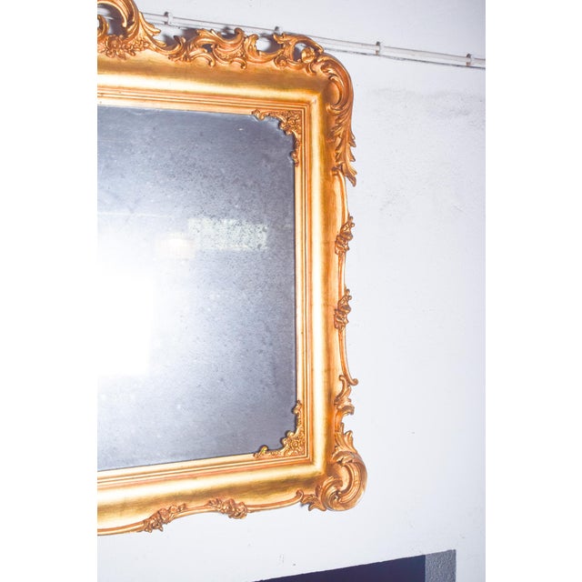 Rococo Ornate Giltwood Mirror, 1890 For Sale - Image 4 of 8