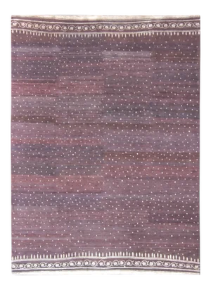 Tibetan Silk and Wool Modern Rug by Keivan Woven Arts, 8'10" X 12'1"