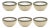 Matera 6.25"Coiled Abaca Condiment Bowls, Set of 6, Taupe For Sale