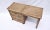 Vintage Chevron Pencil Reed Writing Desk With Brass Hardware, Usa For Sale - Image 12 of 12