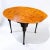 American j.l. Treharn Tiger Maple Springfield Dining Table For Sale - Image 3 of 10