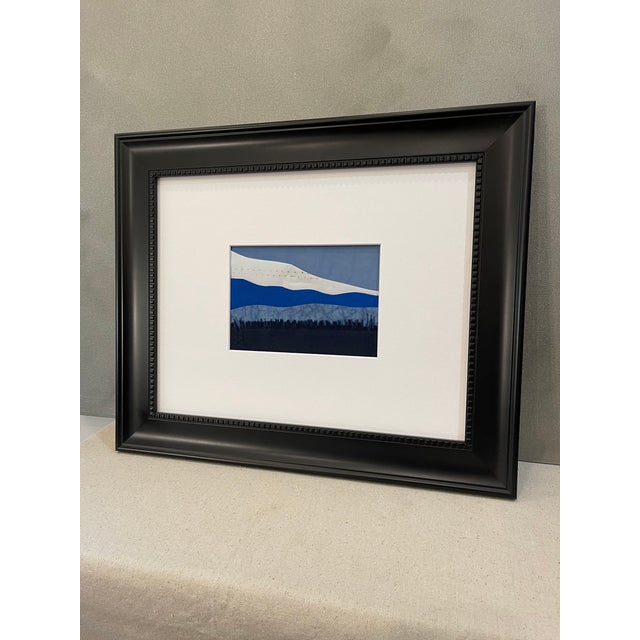 Contemporary Semi-Abstract​ Mixed Media Nautical Sailcloth Landscape​ - By JJ-Hogan | Have a Little Faith in Me!, Framed For Sale In Baltimore - Image 6 of 8