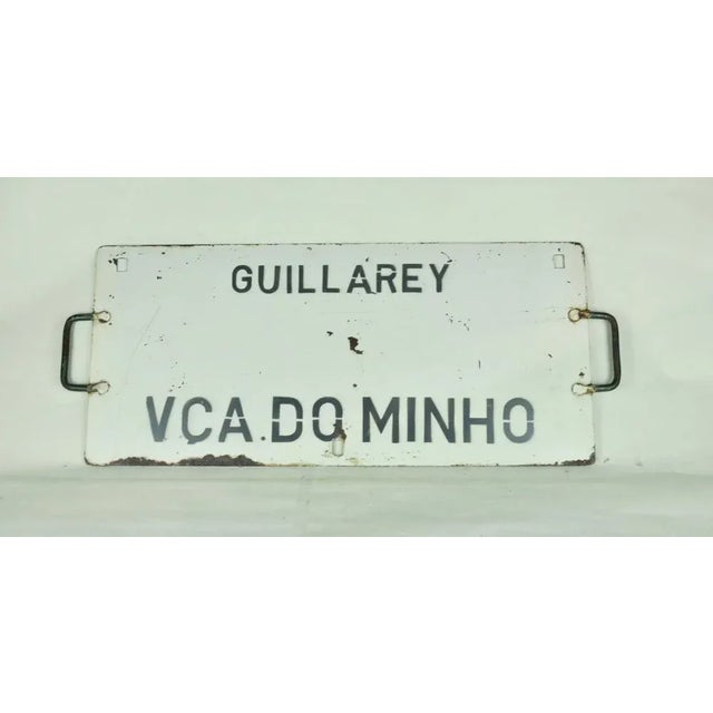 Metal Train Directional Sign in Iron For Sale - Image 7 of 8