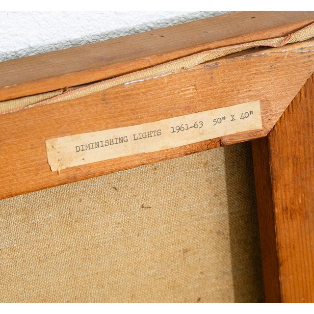 1960s Mid Century Oil Painting George Constant Art Abstract Expressionism For Sale - Image 5 of 12