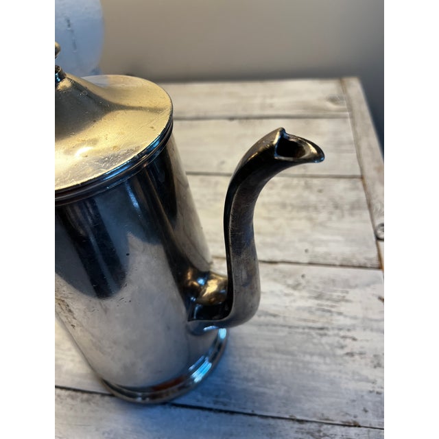 Heavy International Silver Hotel Coffee Pot. Lovely shape and patina.