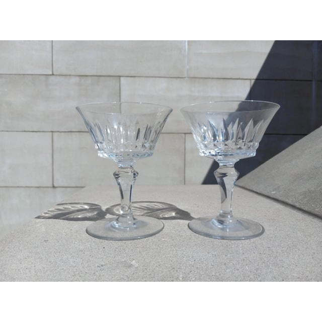 Vintage Baccarat Piccadilly Cut Crystal Champagne / Tall