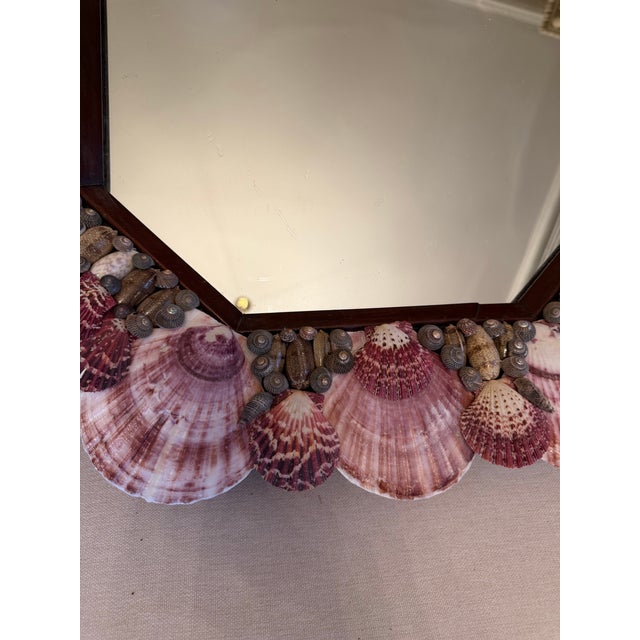 Late 19th Century Antique Mirror With Shells For Sale - Image 5 of 10