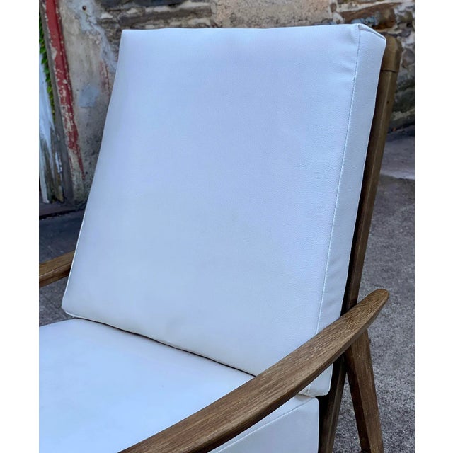 Wood Mid-Century Modern Yugoslavia Sculpted Lounge Club Chair For Sale - Image 7 of 9