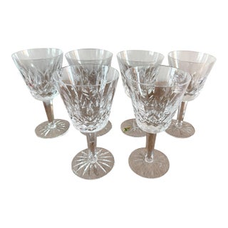 Waterford Lismore Glasses From Ireland - Set of 6 For Sale