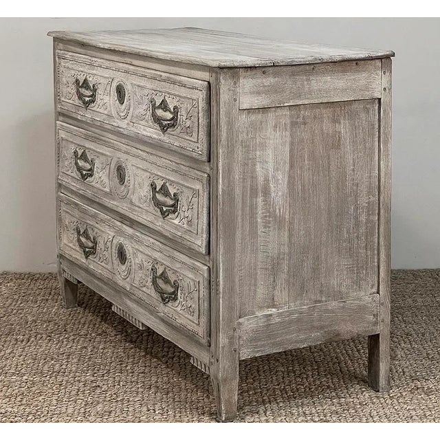 Almond 18th Century Country French Whitewashed Commode For Sale - Image 8 of 12