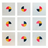 Image of Boho Chic Natasha Mistry "Lava to Sky" Acrylic Paintings - Set of 9 For Sale