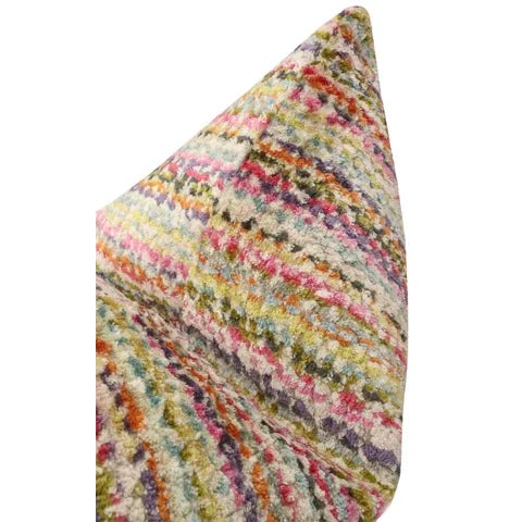 22" Multi Confetti Cut Velvet Pillows - a Pair For Sale - Image 4 of 5