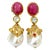Bochic "Orient" Ruby, Topaz & Multi Fancy Sapphire Earrings 18K Gold & Silver For Sale In New York - Image 6 of 6
