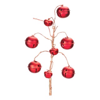 Red Sleigh Bell Spray (Set of 6) For Sale