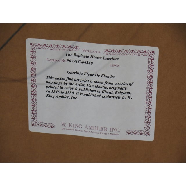 Neoclassical Framed Floral Print by W. King Ambler Chairish