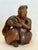 Wood Antique Wood Carving of a Monkey in a Monk's Robe For Sale - Image 7 of 15