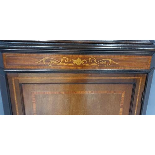 Brown Inlaid Mahogany Corner Cabinet For Sale - Image 8 of 12