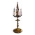 1940s Brass Table Lamp With Four Faux-Candle Lights For Sale
