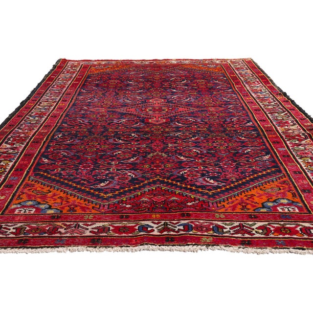 Tribal Antique Persian Malayer Rug, 05'03 X 10'00 For Sale - Image 3 of 10